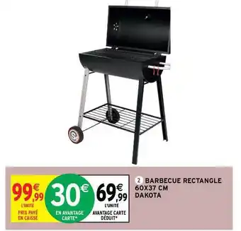 Intermarché Barbecue Rectangle 60 X 37 Cm Dakota offre