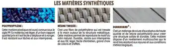 Intermarché Les Matières Synthétiques Polypropylène, Résine Tressée, Duraboard offre