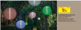 Intermarché Suspension Solaire 25 Cm offre