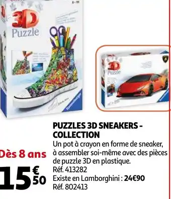 Auchan Puzzles 3D sneakers-collection offre