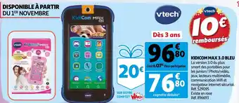 Auchan Kidicom max 3.0 bleu offre