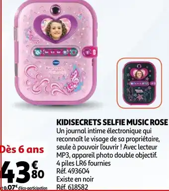 Kidisecrets selfie music rose