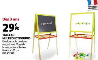 Auchan Tableau multifonction bois offre