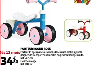 Auchan Porteur rookie rose offre