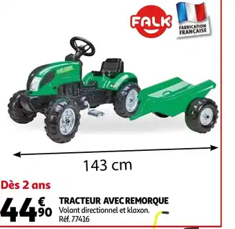 Tracteur avec remorque