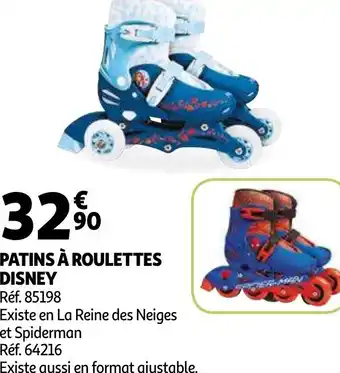 Auchan Patins à roulettes disney offre