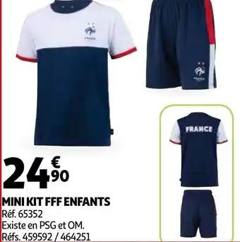 Auchan Mini kit fff enfants offre
