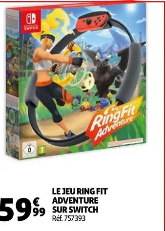 Auchan Le jeu ring fit adventure sur switch offre