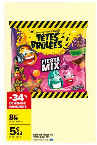 Bonbons Fiesta Mix Têtes Brûlées