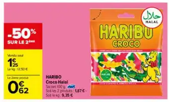 Carrefour Haribo Croco Halal offre