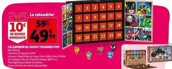 Auchan Calendrier de l'avent figurines pop offre