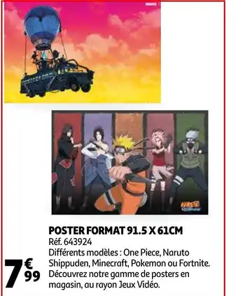Auchan Poster format 91.5 x 61CM offre