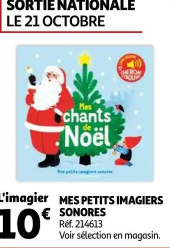 Auchan Mes petits imagiers sonores offre