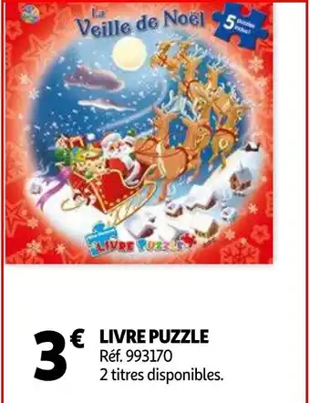 Auchan Livre puzzle offre