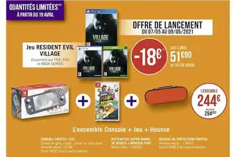 Géant Casino L'ensemble Console + Jeu + Housse offre