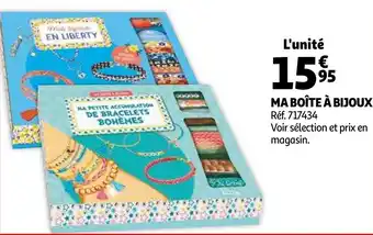 Auchan Ma boîte à bijoux offre