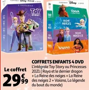Auchan Coffrets enfants 4 DVD offre