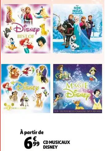 Auchan CD musicaux disney offre