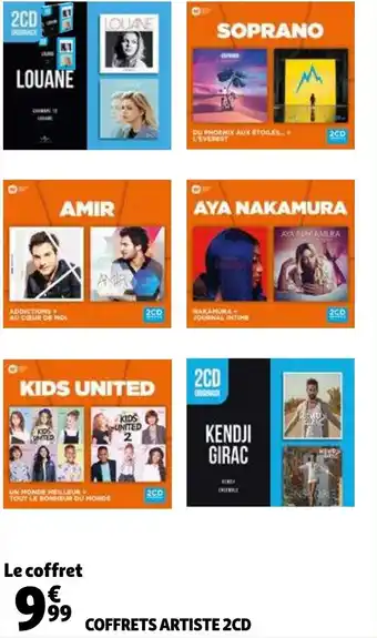 Auchan Coffrets artiste 2CD offre