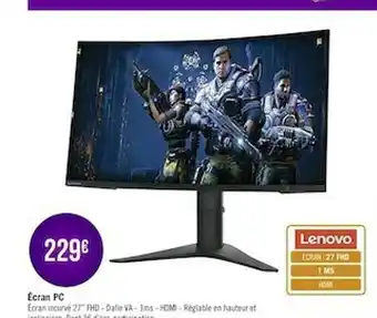 Géant Casino écran Pc Lenovo offre