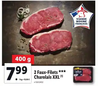 Lidl 2 Faux-filets charolais XXL offre