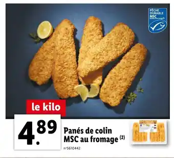 Lidl Panés de colin MSC au fromage offre