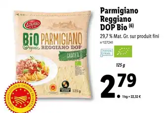 Parmigiano reggiano DOP bio