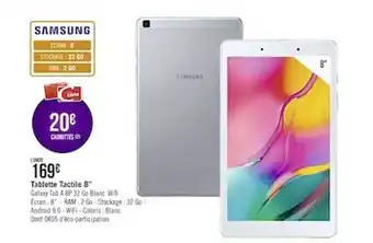 Géant Casino Tablette Tactile 8 offre