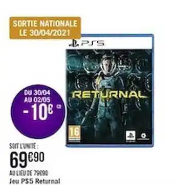 Jeu Ps5 Returnal