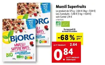 Muesli superfruits