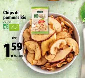 Chips de pommes bio