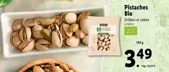 Lidl Pistaches bio offre