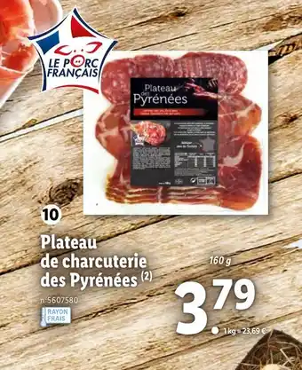 Lidl Plateau de chacuterie des pyrénées offre