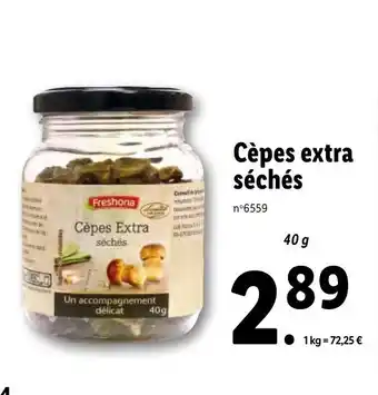Cèpes extra séchés