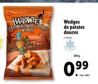 Lidl Wedges de patates douces offre