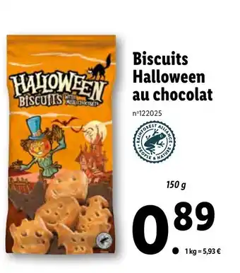 Lidl Biscuits Halloween au chocolat offre