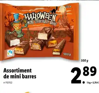 Lidl Assortiment de mini barres offre
