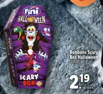 Lidl Bonbons Scary Box Halloween offre