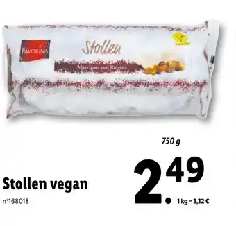 Lidl Stollen vegan offre