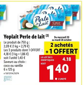 Yoplait Perle de lait