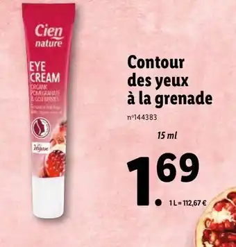 Contour des yeux Ă la grenade