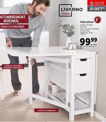 Lidl Table pliante offre
