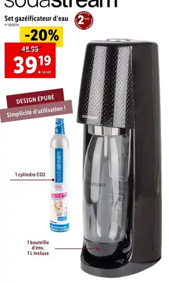 Lidl Set gazeificateur d'eau offre