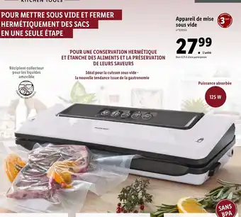 Lidl Appareil de mise sous vide offre