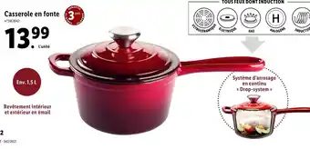 Lidl Casserole en fonte offre