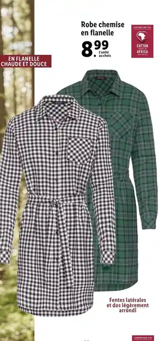 Lidl Robe chamise en flanelle offre
