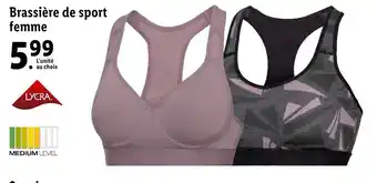 Lidl Brassière de sport femme offre