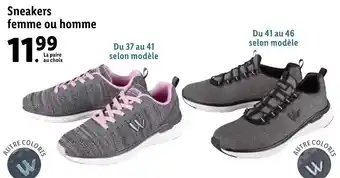 Sneakers femme ou homme