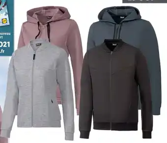 Lidl Sweat zippé femme ou homme offre