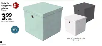 BoĂźte de rangement pliante